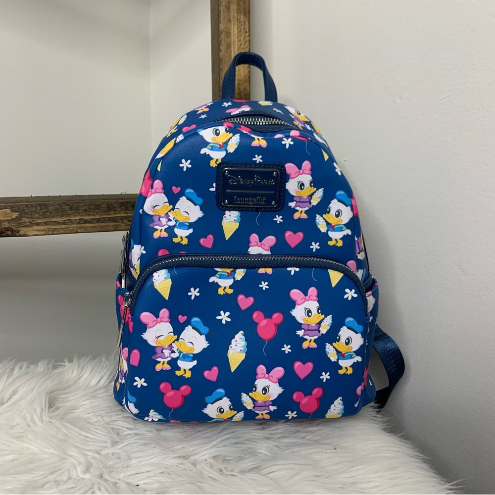 Loungefly Donald and Daisy Love Loungefly Mini Backpack